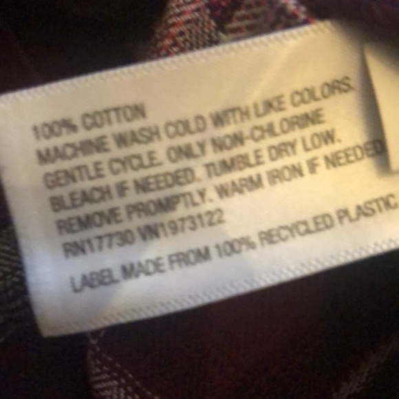 Universal Thread Plaid Button Down Blouse - Picture 5 of 8